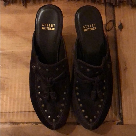 Stuart Weitzman Suede Clogs - Picture 6 of 8